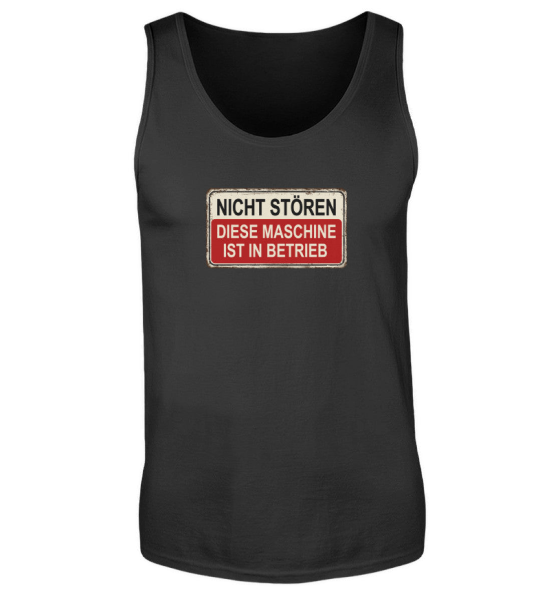 Maschine in Betrieb  - Herren Tanktop